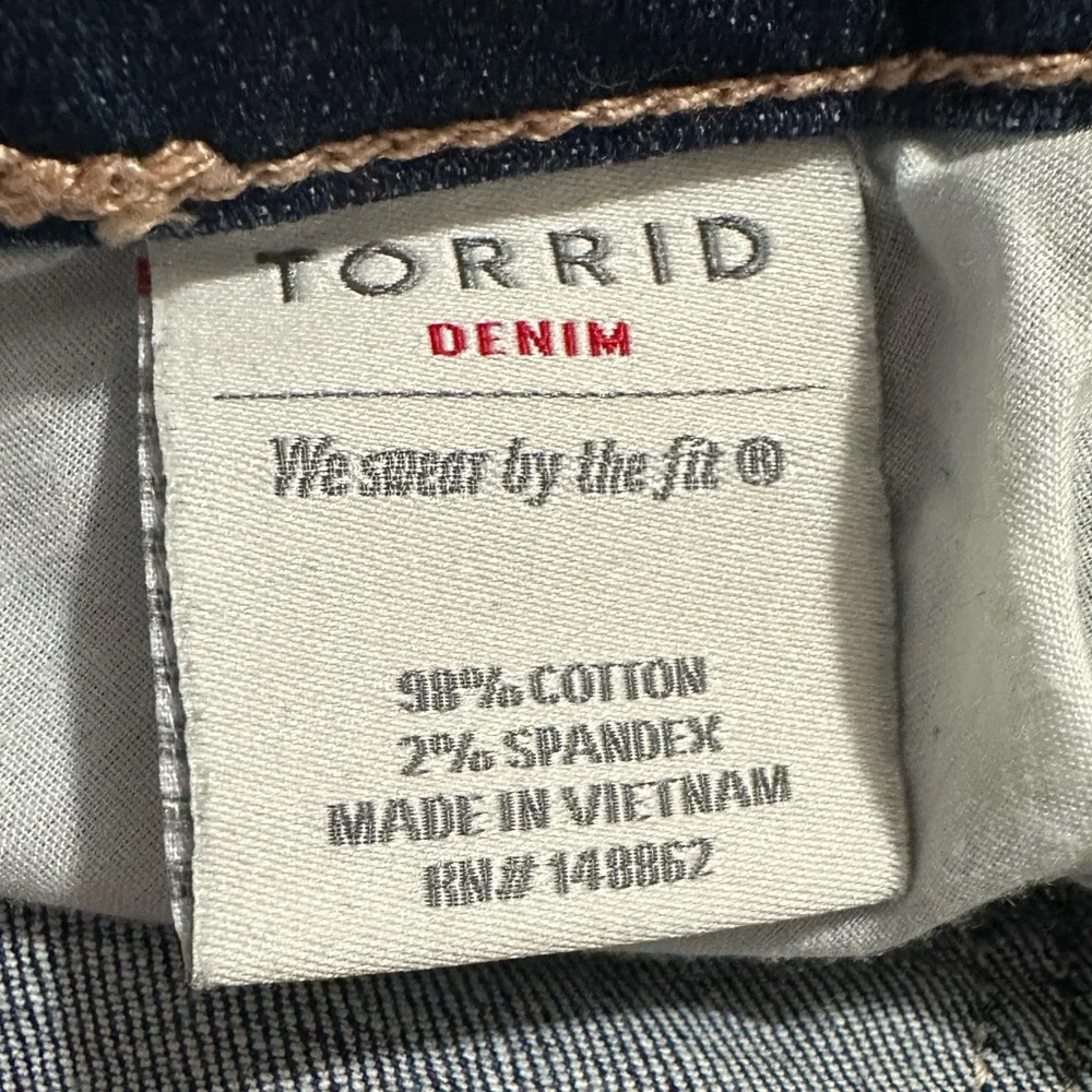Torrid button fly jean shorts